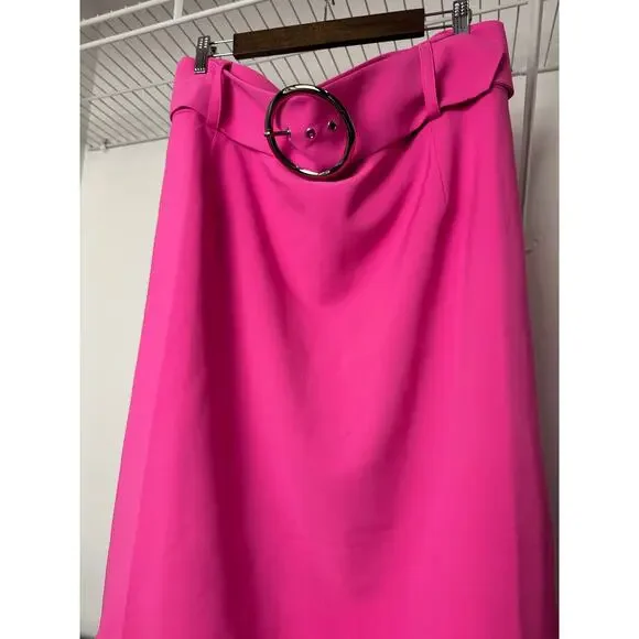 Fashion to Figure Pink Alina Belted Midi Skirt 4X - Picture 6 of 8